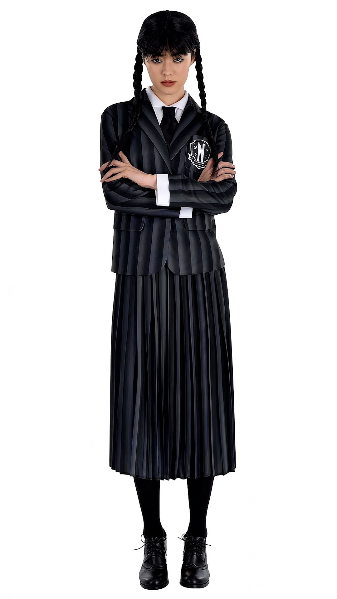 addams family wednesday dress Halloween Costume for Adults & Kids youll feel like Wednesday Addams as soon as you put it on Women's Nevermore School Uniform Costume