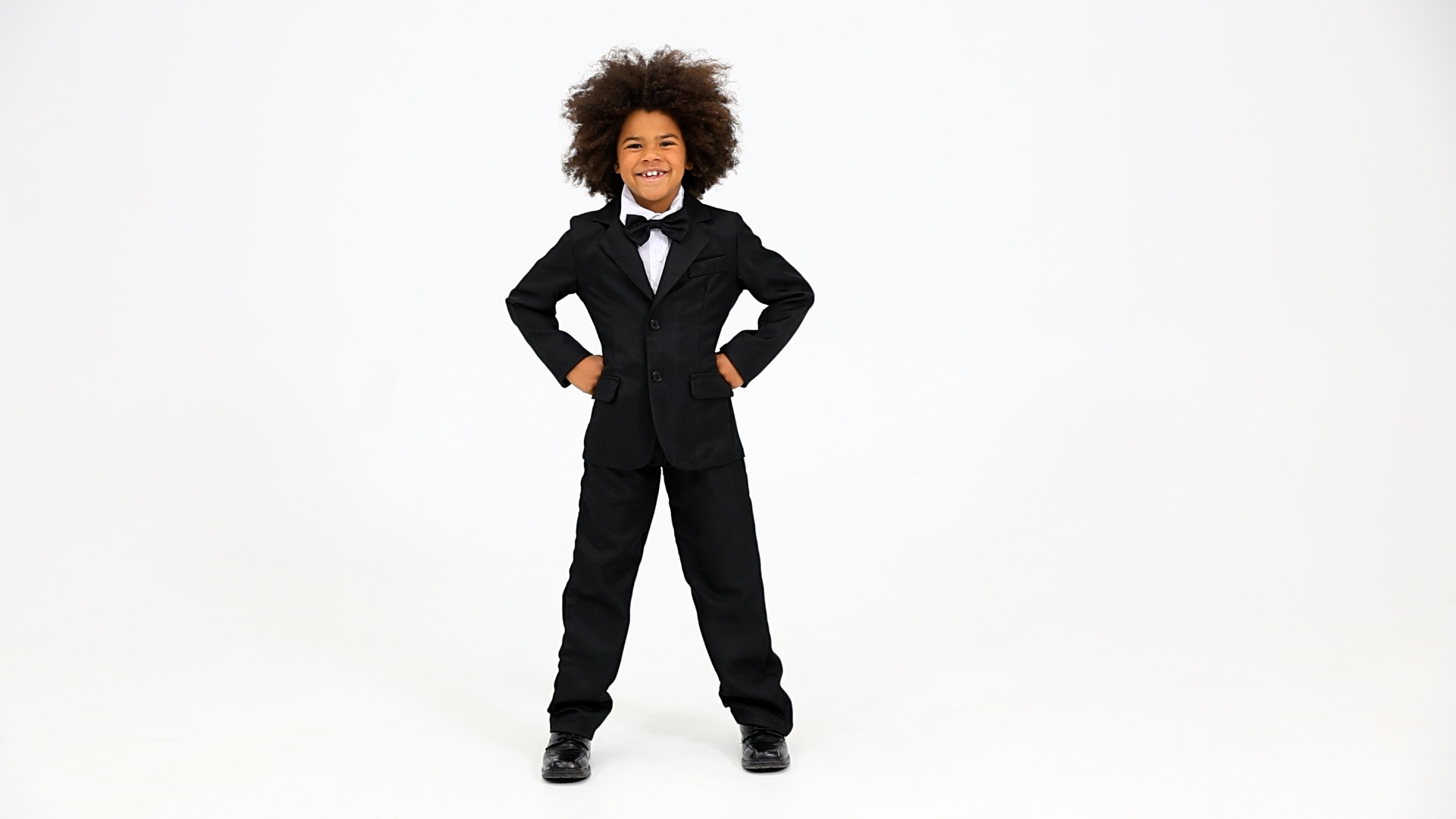 Childrensalon Occasions - Boys Black 4 Piece Tuxedo Suit | Childrensalon