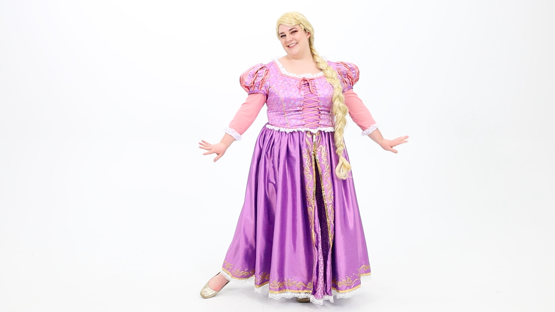 FUN3375PL Plus Size Premium Rapunzel Women's Costume Dress