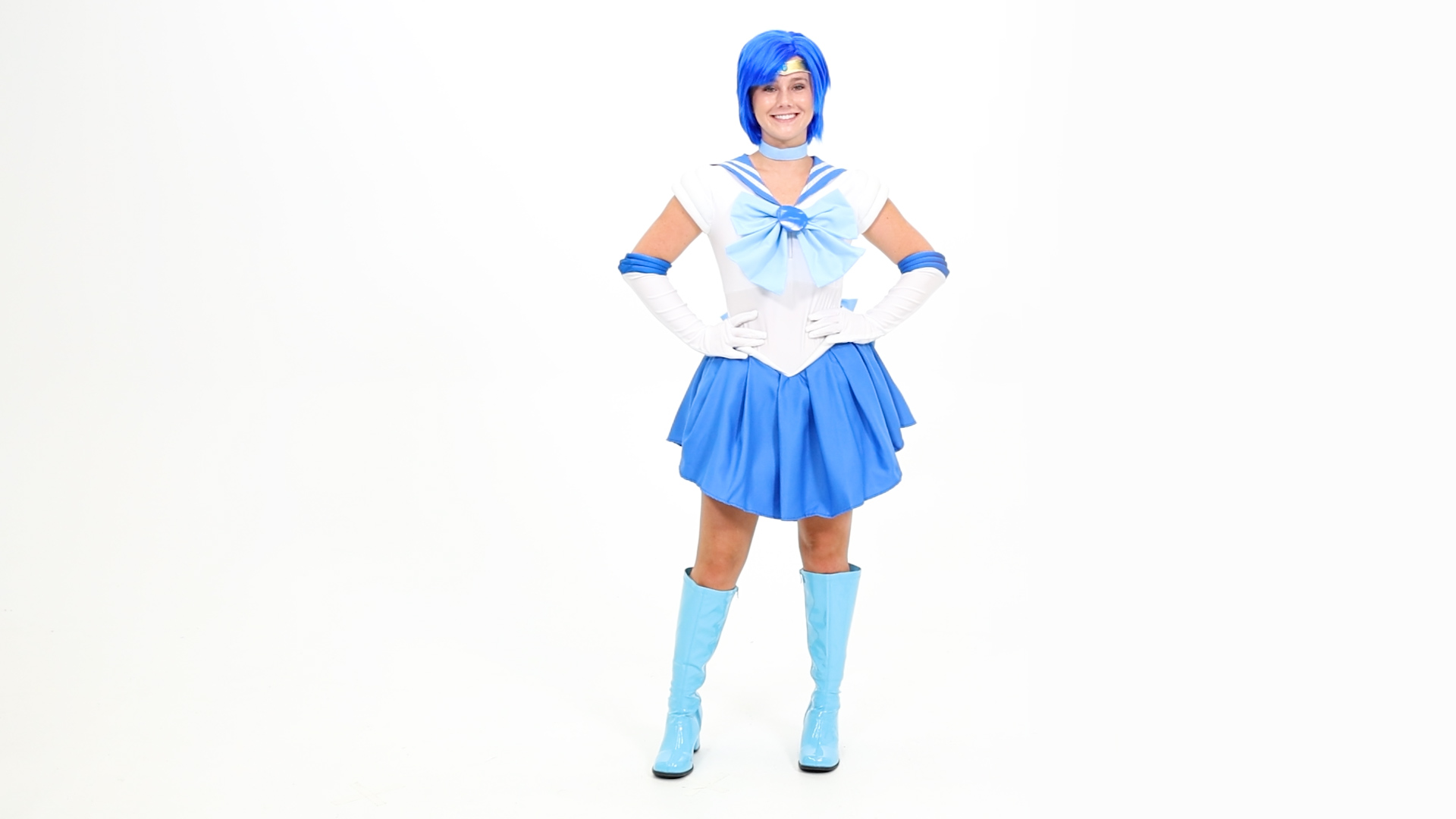 open lace back dress Sailor Mercury