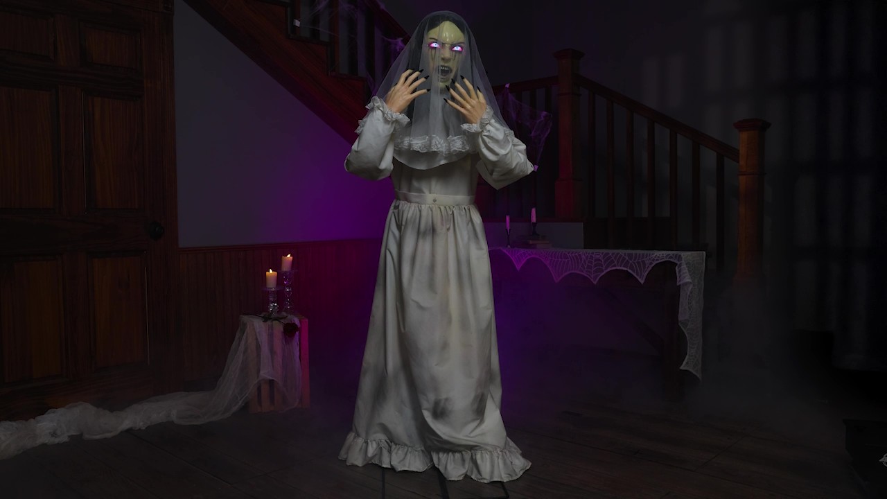 This eerie decoration with haunting movements and glowing eyes would be a great addition to your Halloween setup. Get our exclusive Mary the Unhappily Ever After Animated Decoration today!