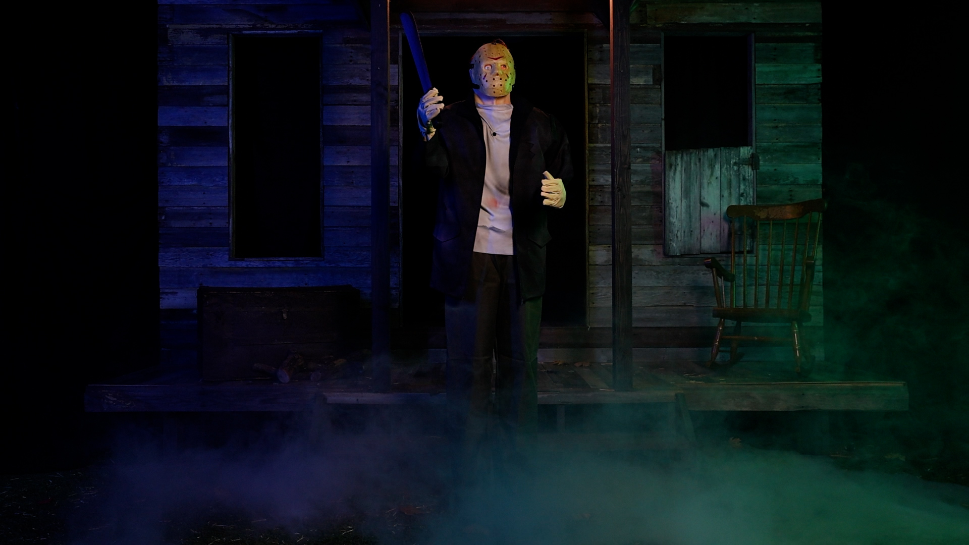 Bring iconic fear to life with the Jason Voorhees Animatronic, a chilling addition to any Halloween or Friday the 13th fan's collection.