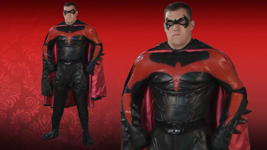This authentic Robin costume is a great choice for Halloween. This replica costume is from the movies Batman Forever and Batman and Robin.