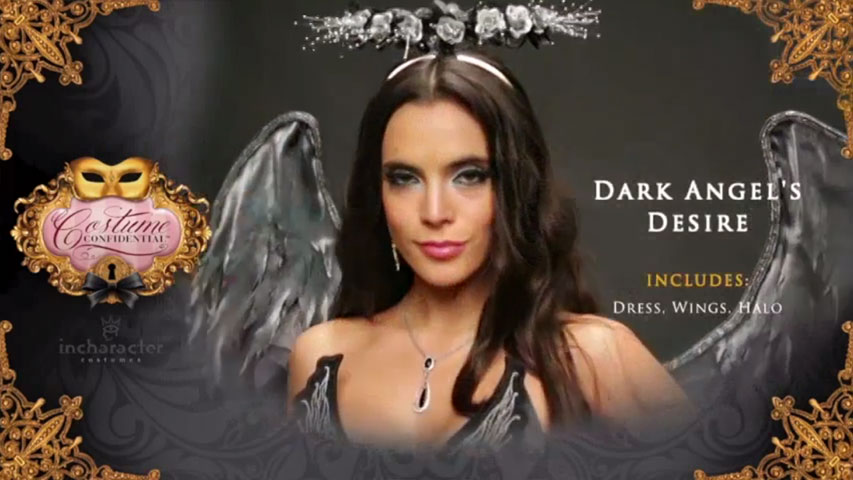 She's hailing from the underworld. You'll look magical in this Adult Dark Angel's Desire Costume.