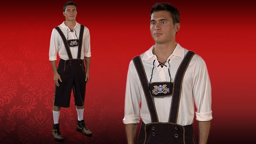 Germans come up with all kinds of great stuff, like Oktoberfest, good beer and this Adult Lederhosen costume. What will they think of next?