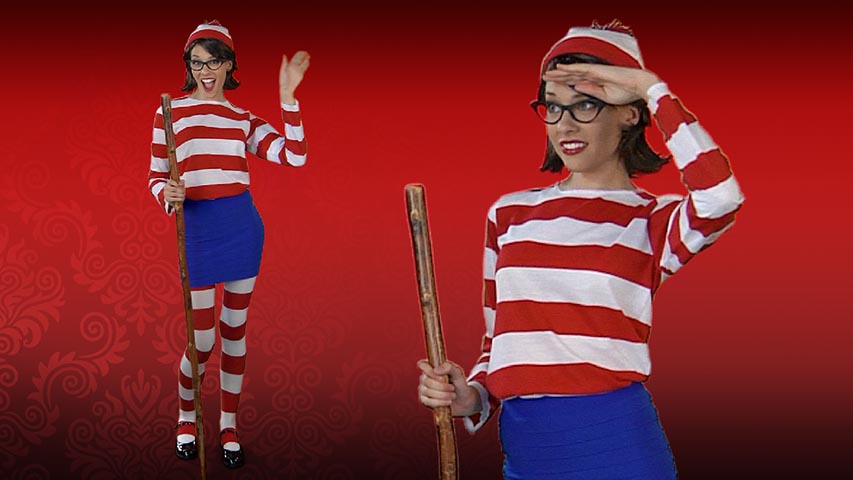 That's not Waldo, that's Wenda! Wear this Adult Wenda Costume and have everyone confused while they hunt for Waldo.