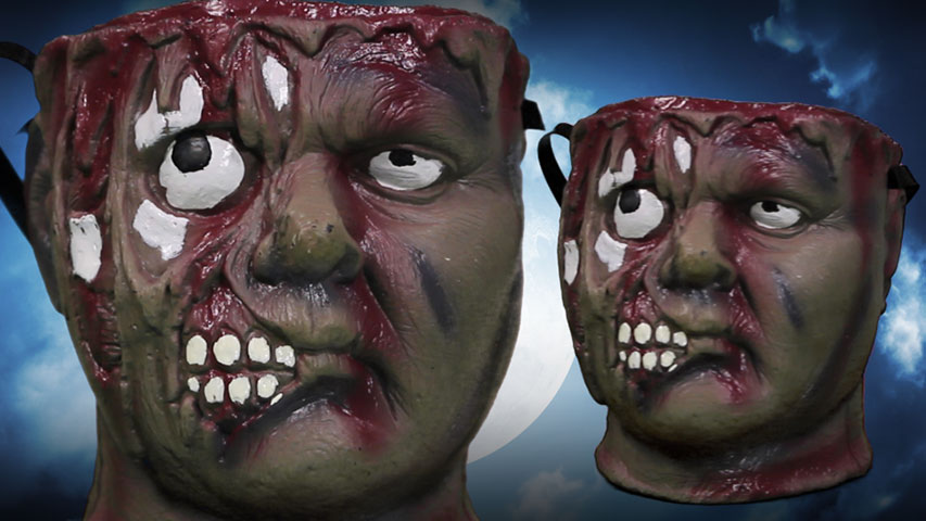 Serve up some candy and frights in this Bleeding Zombie Bowl! The disgusting and scary decoration is great for any zombie themed Halloween party!