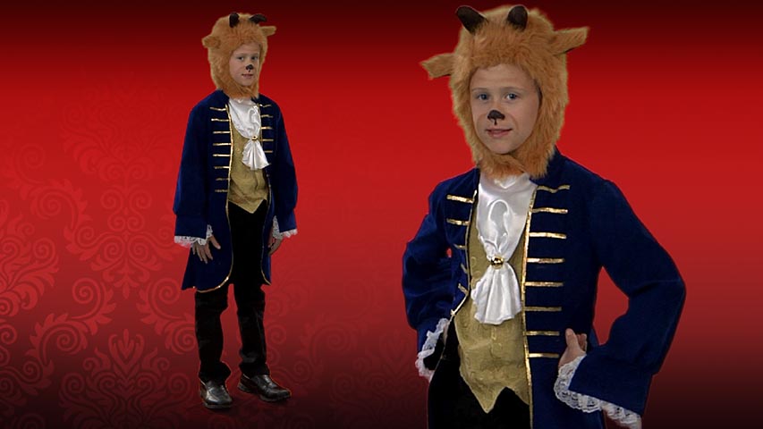 This child beast costume is a great choice for a Beauty and the Beast theme! This exclusive storybook costume is also available for toddlers and adults.