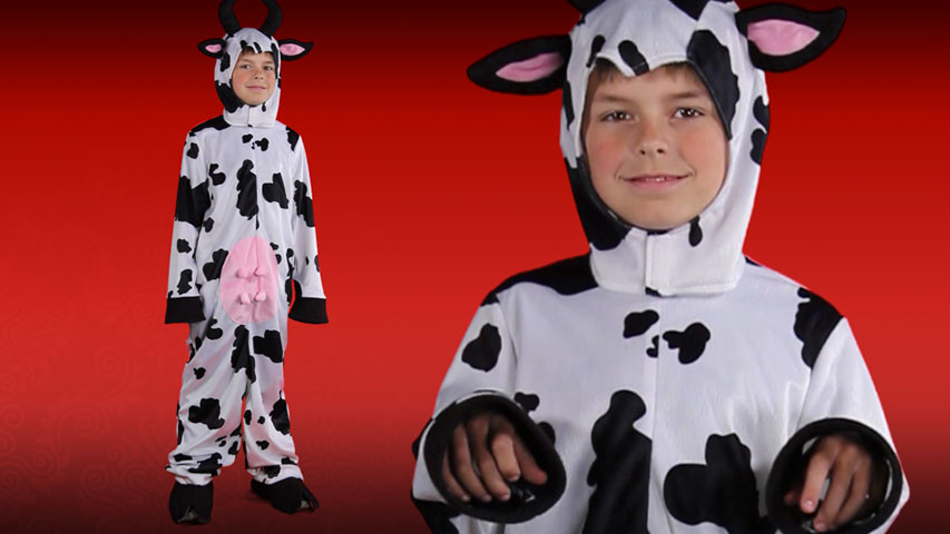 Are you "udderly" impressed by this Child Cow Costume? You should be! It's an exclusive and features high quality animal print details.
