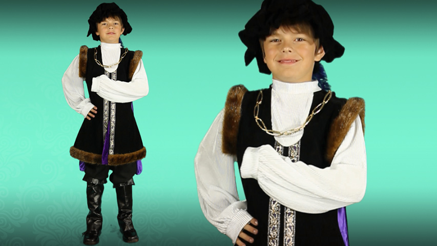 Let your child channel his inner Shakespeare with this Child Noble Man Costume. He'll be able to recite poetry and woo a fair maiden. They might even become study buddies!