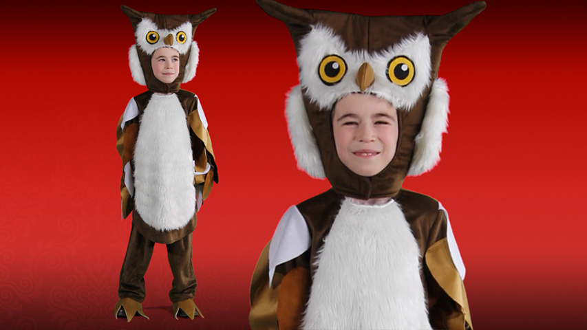 Your little one will have a hoot of a good time with this Child Owl Costume! It's a great look for a party in the forest or at their best friend's house!
