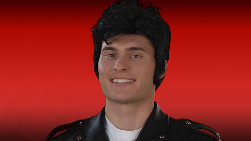 When you go in this Deluxe Grease Adult Danny Wig, you'll have every Sandy at the party swooning! You'll also look awesome singing some karaoke.