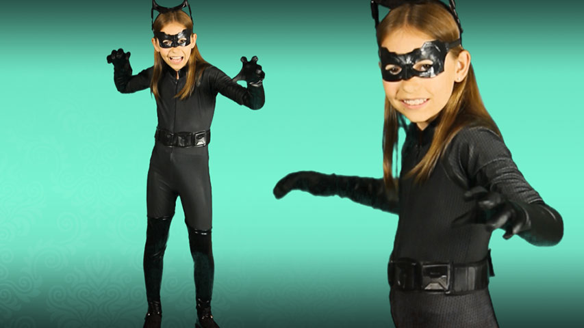 She can become Gotham's number one cat burglar with our Catwoman costume for girls! This is a great look for any superhero party!