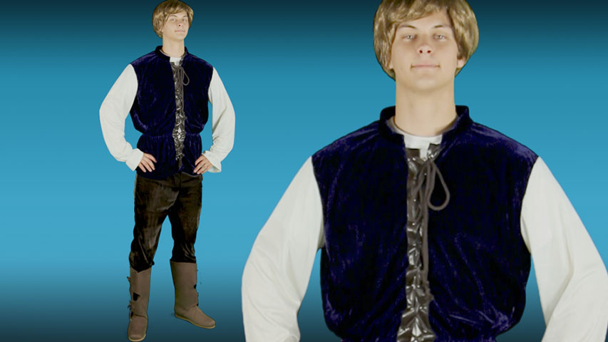 Get this Medieval Tavern Man Costume to attend a Renaissance Faire or a Halloween party. Pair it with a tavern wench costume for a historical couple's idea!