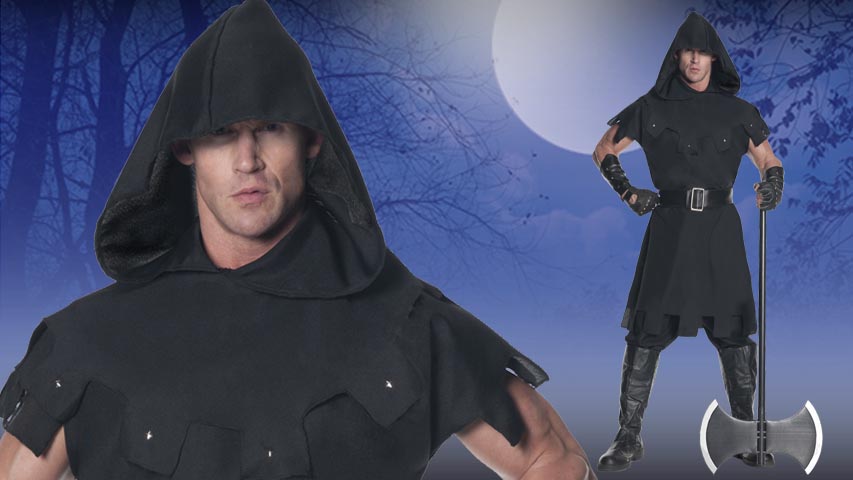 Deal swift justice for the King and the end of your axe this Halloween in a renaissance executioner's costume.  Wear it to your next Ren Fare and you will surely gain some respect.