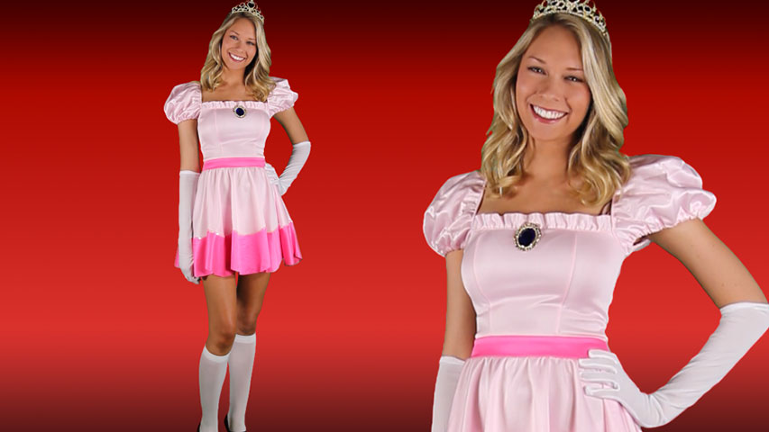 Wow, Princess Peach never looked this good before! Show off what you can bring to the Mushroom Kingdom with this Sexy Pink Princess Costume!