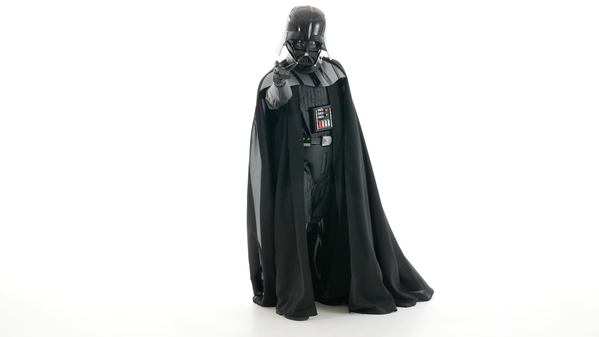 This authentic Darth Vader costume is replica from the Star Wars movies.  This high end costume is a must for Star Wars fans and costume enthusiasts alike.