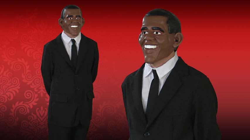 Look Presidential this Halloween with this vinyl Barack Obama mask.  This mask is also great for election parties.