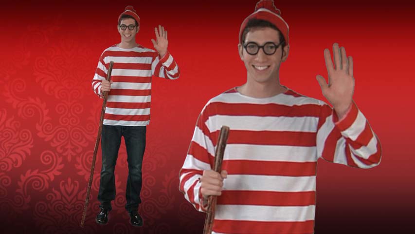 Where's Waldo has become a classic costume for Halloween.  This costume kit includes Waldo's shirt, hat and glasses all at an affordable price.