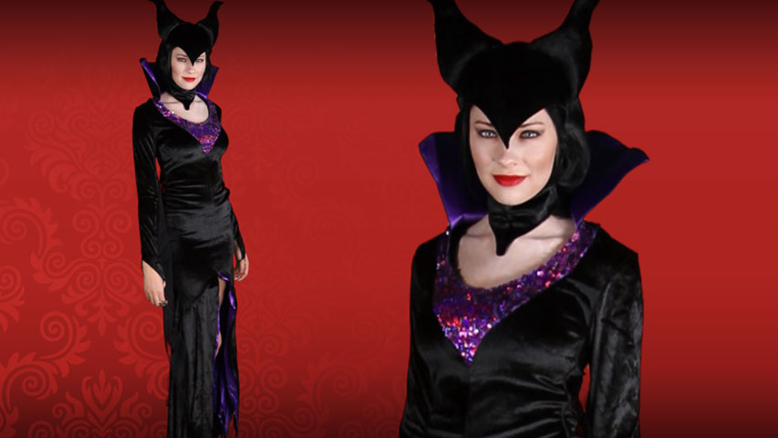 Watch over the fair princess Aurora in this Womens Disney Maleficent Costume. You can be a villain, antivillain, or a hero, it's completely up to you!